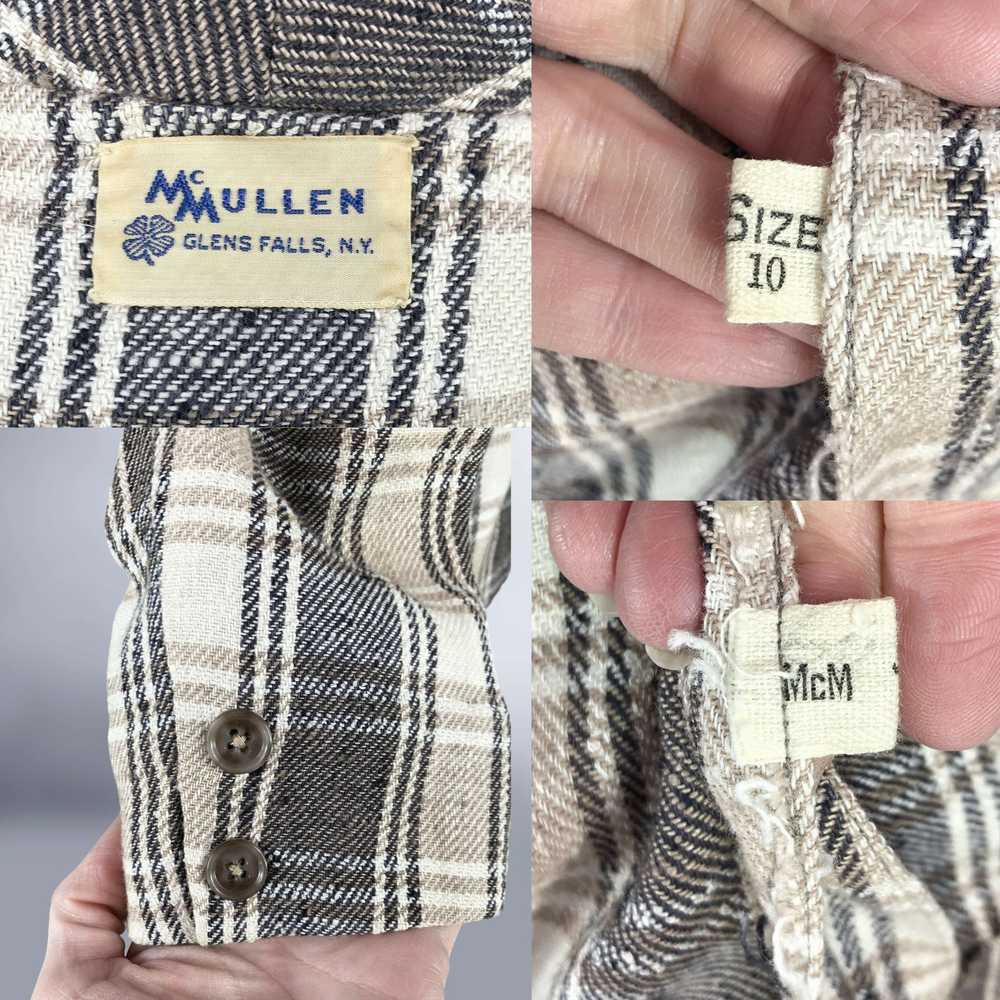 40s 50s Vintage Fitted Plaid Suit Jacket by McMul… - image 2