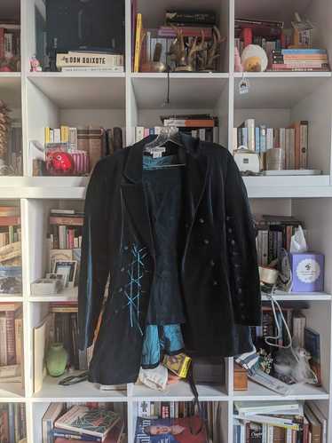 Chantal Thomass Deep Teal Velvet Skirt Suit Set (3