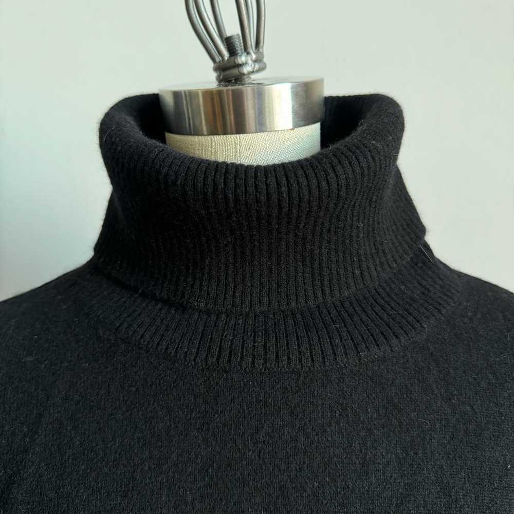 NAADAM Black Cashmere Turtleneck Sweater-Dress (1… - image 4