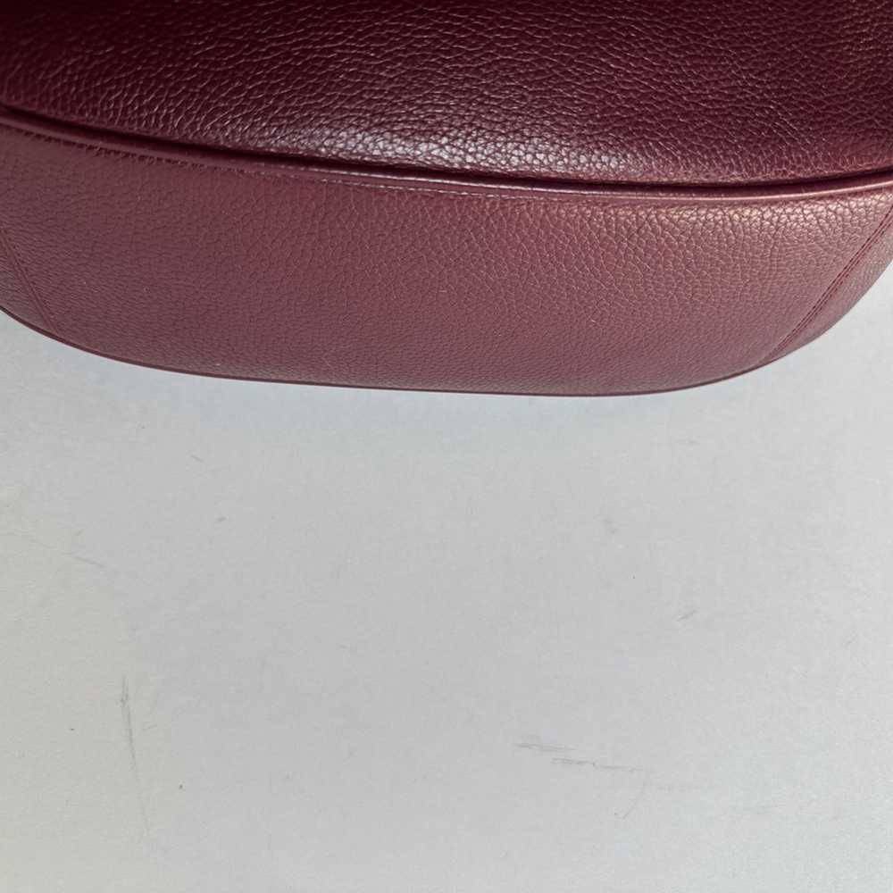 NWOT Coach Harley Burgundy Red Pebble Leather Pur… - image 6