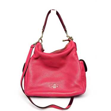 Coach Hot Pink Pebbled Leather Pennie Shoulder Bag - image 1