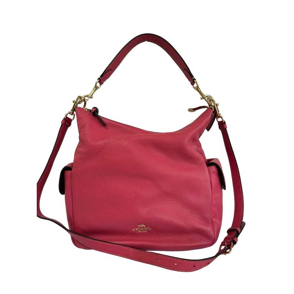 Coach Hot Pink Pebbled Leather Pennie Shoulder Bag - image 2