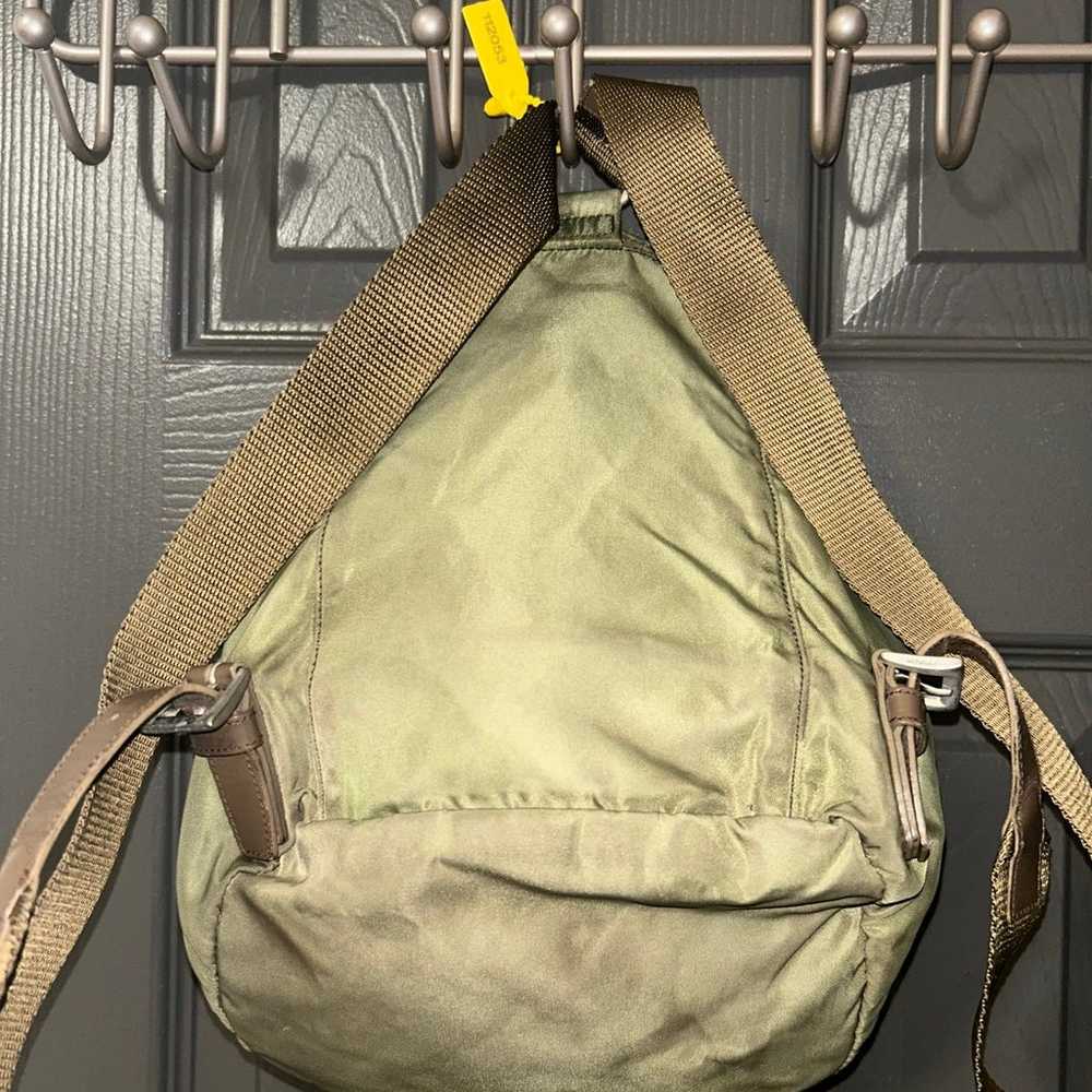 Prada Nylon Backpack RARE mini green - image 5