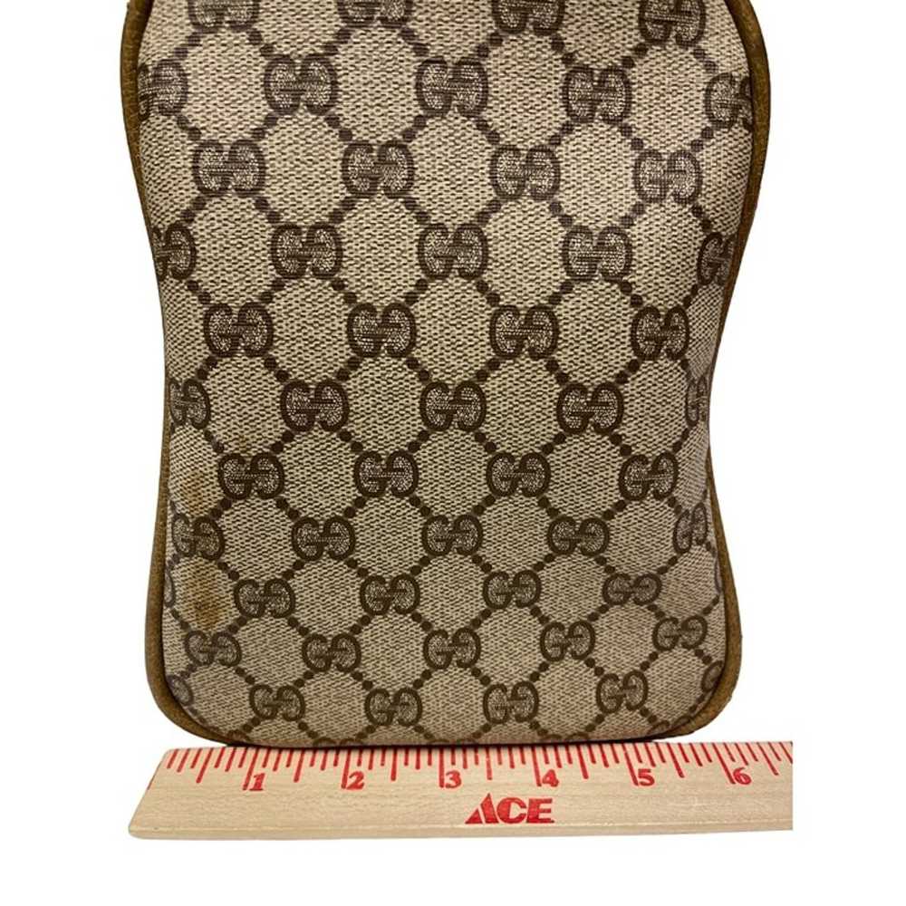 Vintage Gucci Boston Bag Logo Pattern Brown PVC B… - image 10