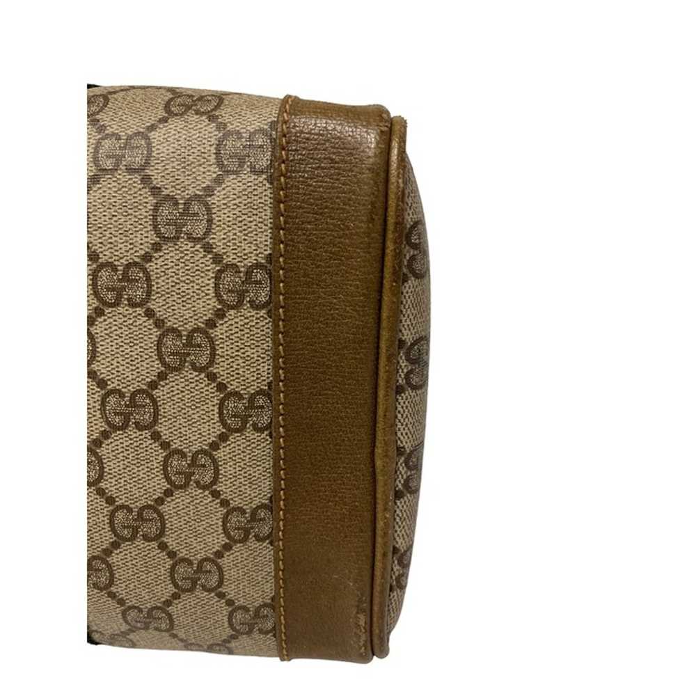 Vintage Gucci Boston Bag Logo Pattern Brown PVC B… - image 7