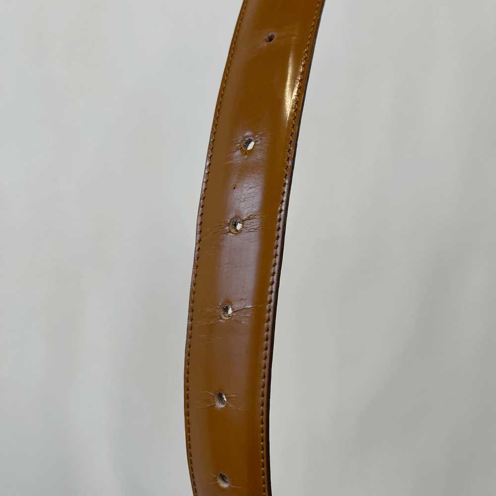 Vintage Glossy Leather Belt - image 8