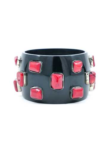 Black Coral Studded Bangle