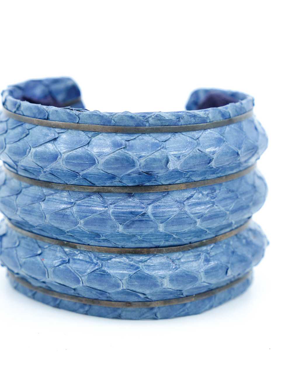 Blue Snakeskin Cuff - image 2