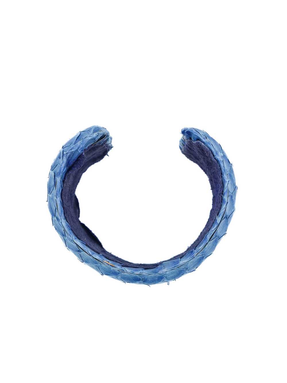 Blue Snakeskin Cuff - image 3