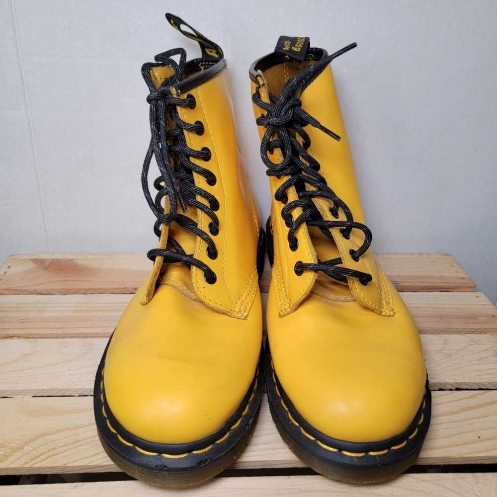 Dr. Martens Boots Leather Yellow - Size 8M / 9L - image 2