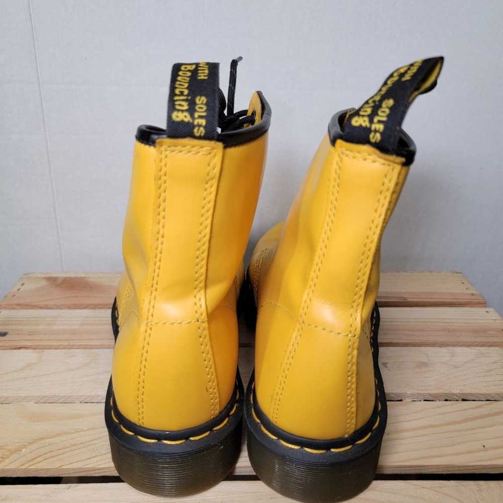 Dr. Martens Boots Leather Yellow - Size 8M / 9L - image 4