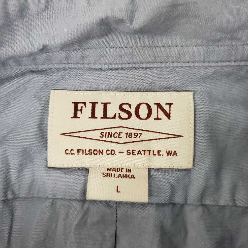 Filson MN's 100% Cotton Blue Steel Washed Feather… - image 4