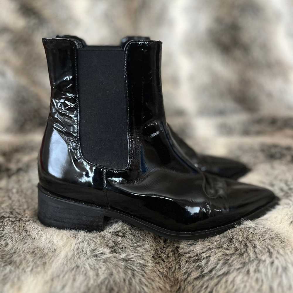 MARYRINGO Pointed Toe Chelsea Boots - Black - image 2