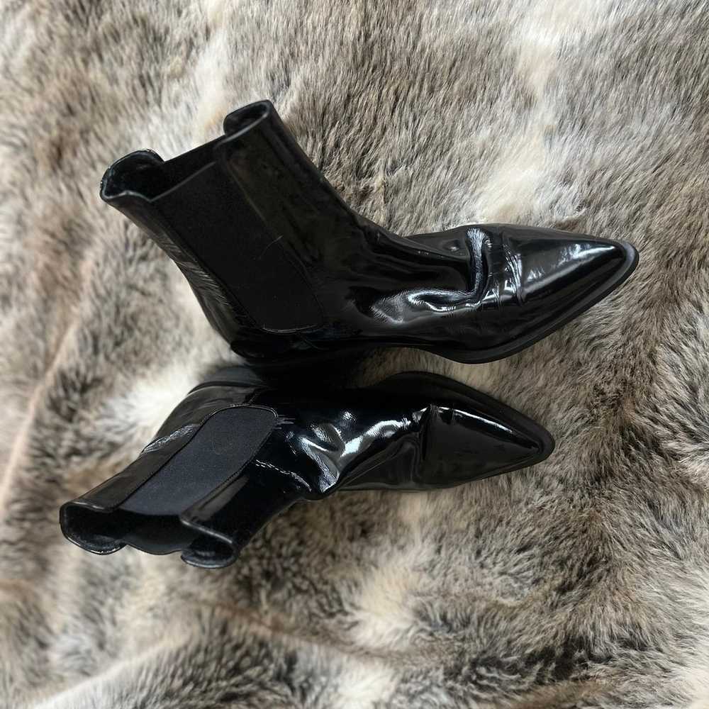 MARYRINGO Pointed Toe Chelsea Boots - Black - image 4