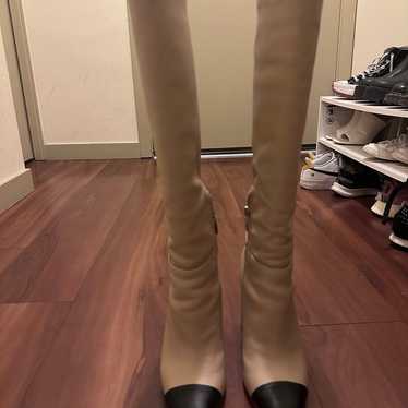 Steve Madden ally beige knee high long boots - image 1