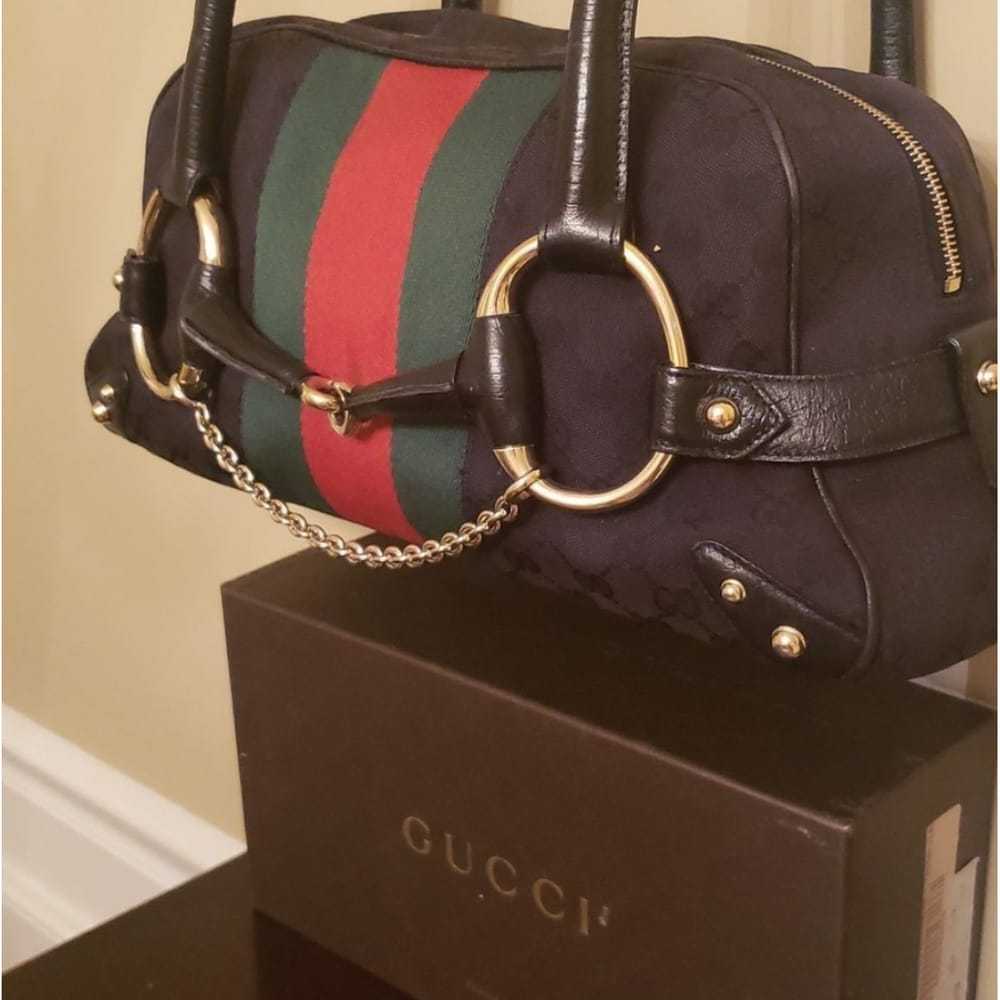 Gucci Horsebit Chain cloth handbag - image 5