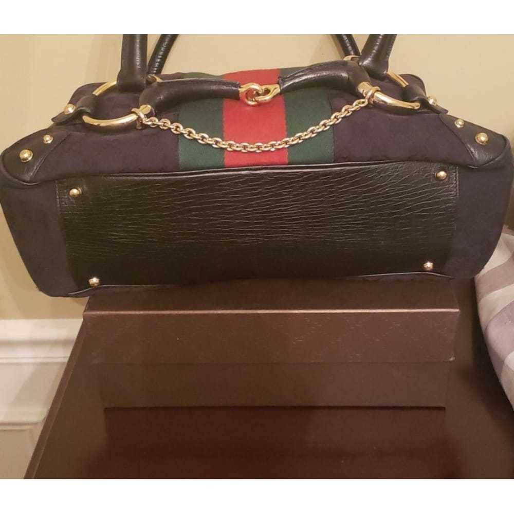 Gucci Horsebit Chain cloth handbag - image 7
