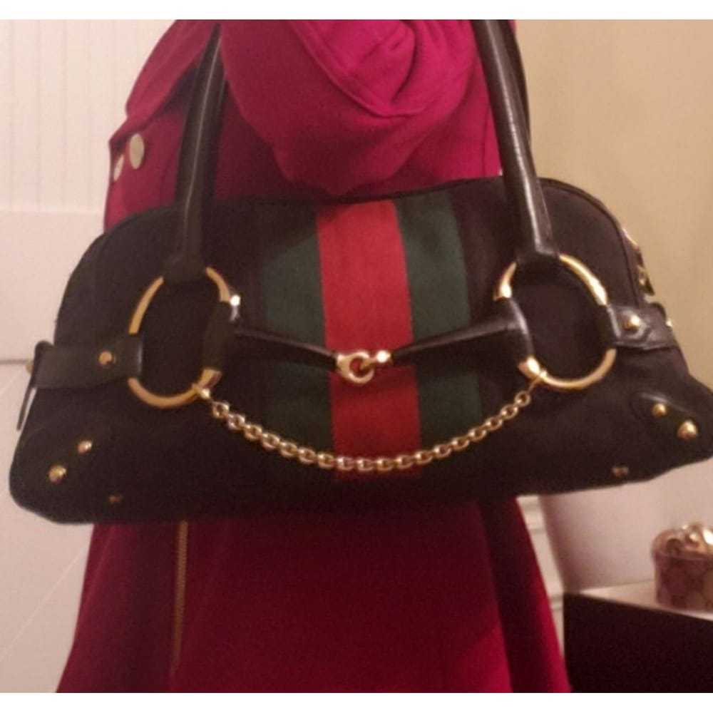 Gucci Horsebit Chain cloth handbag - image 9