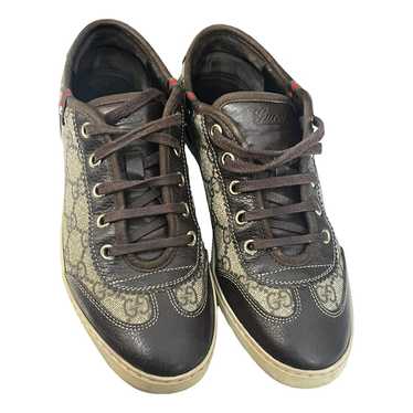 Gucci Tennis 1977 leather low trainers - image 1