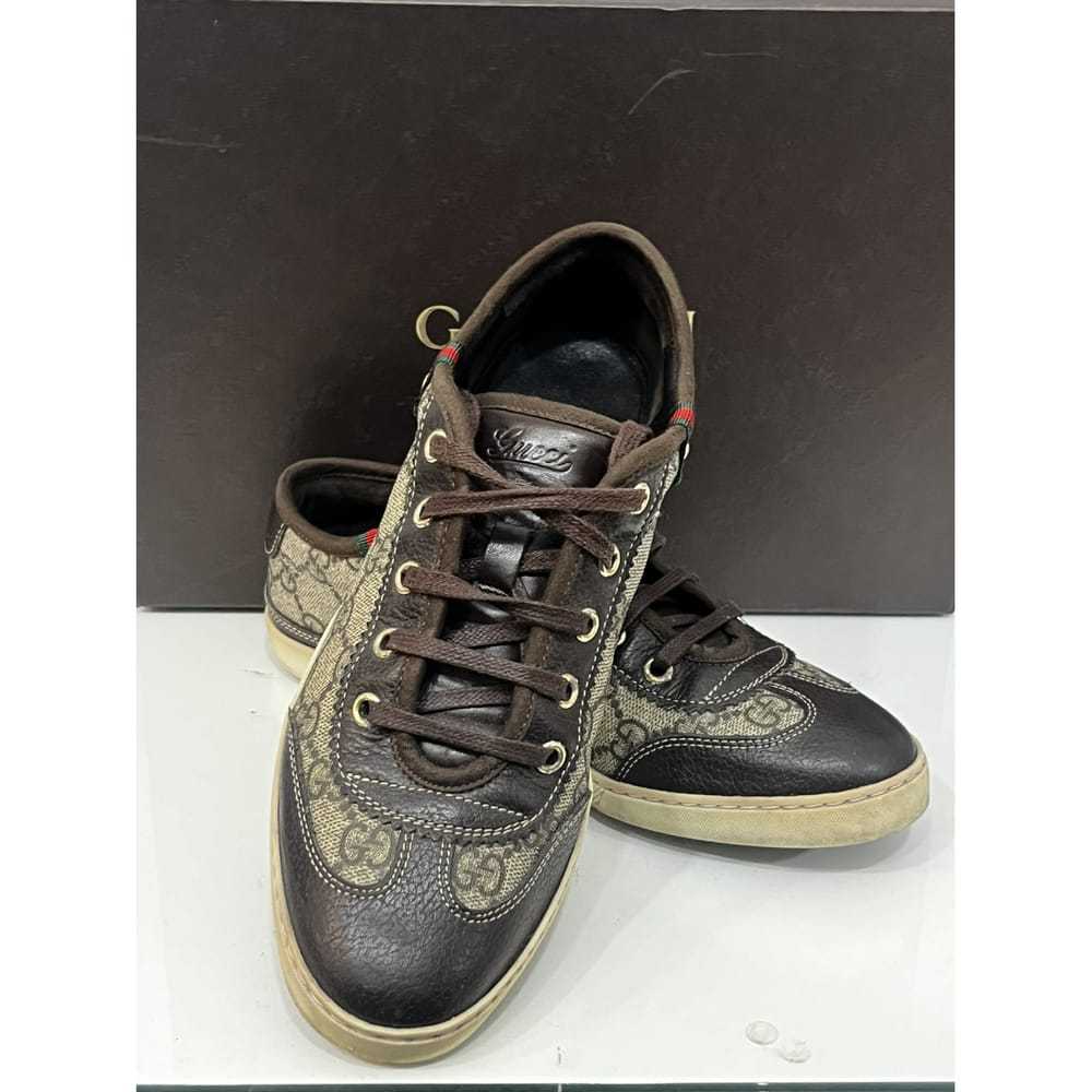 Gucci Tennis 1977 leather low trainers - image 2