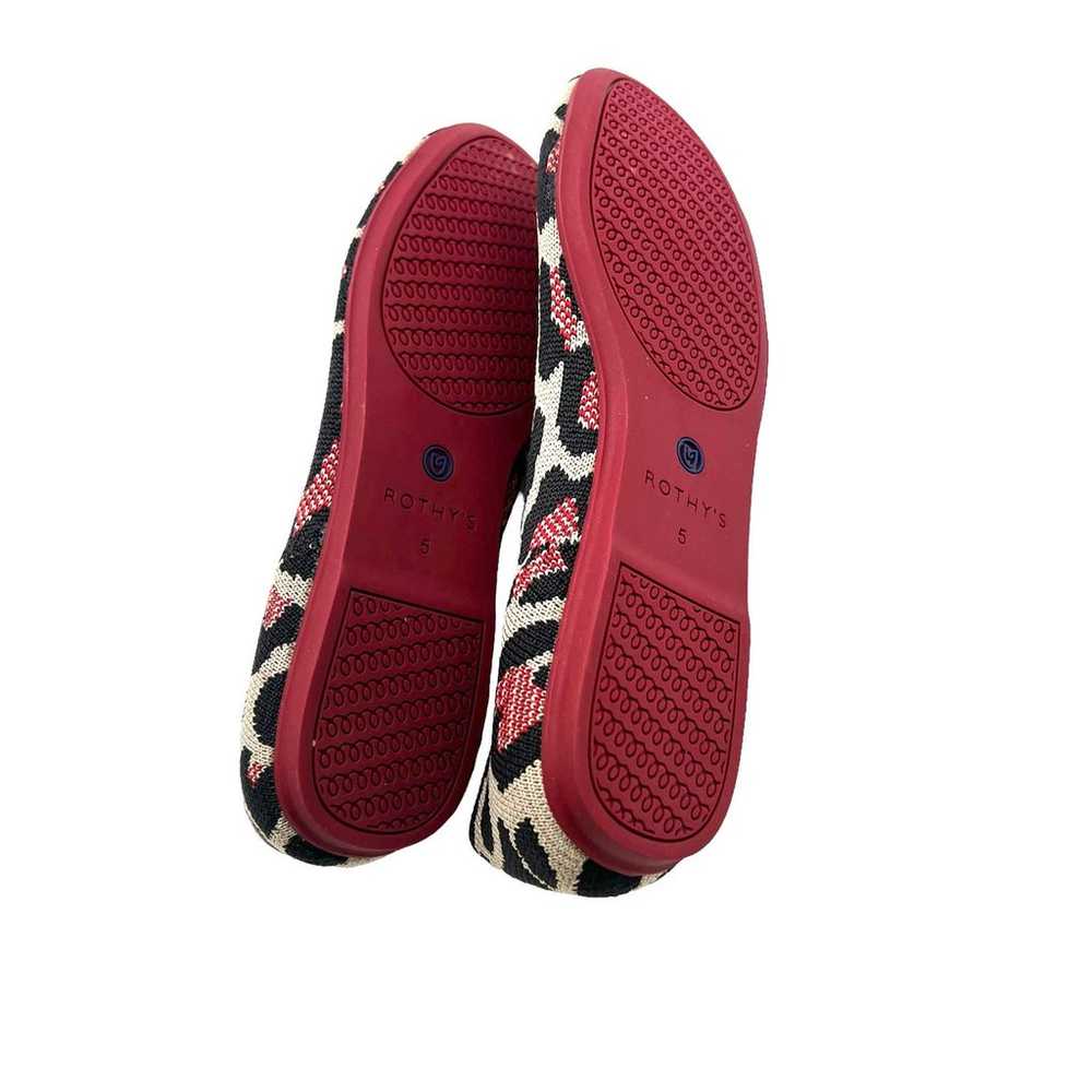 Rothy’s The Flat Big Cat Red Women’s Size 5 - image 7