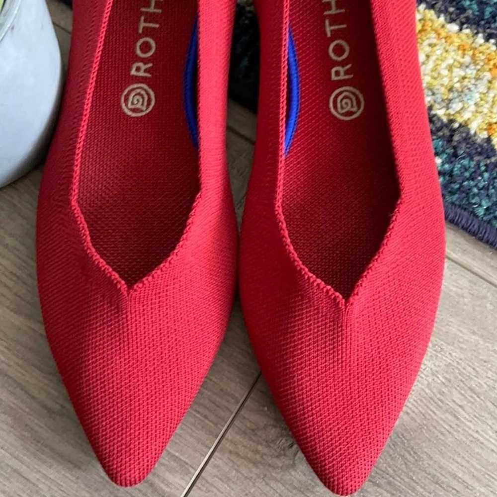 - Rothys the point size 8 red women’s flat sho… - image 3