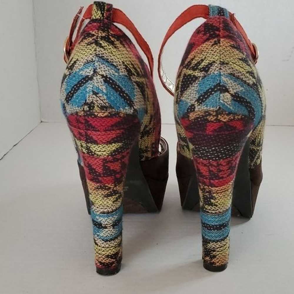 Pink & Pepper Platform Heels Stilettos Shoes Peep… - image 11