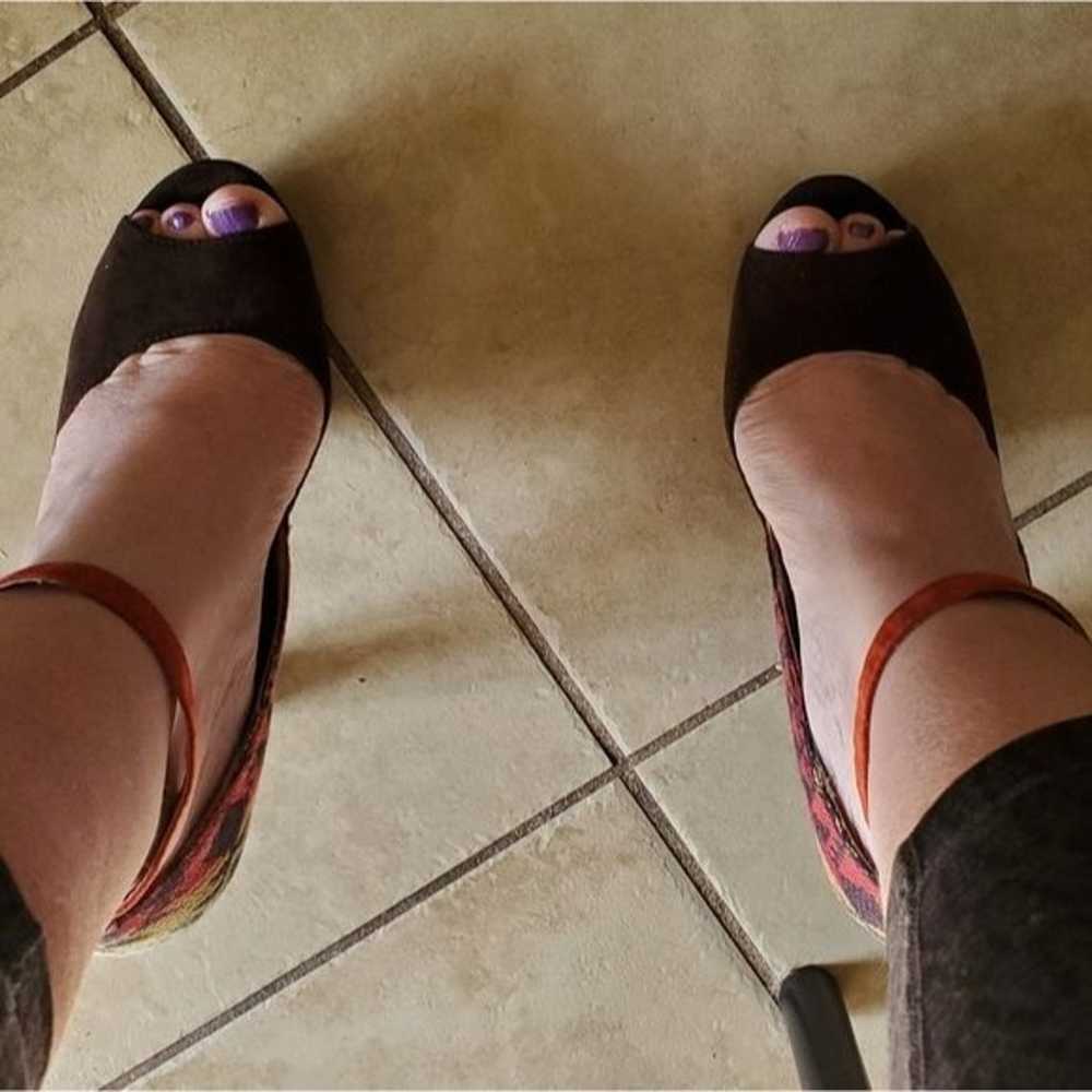 Pink & Pepper Platform Heels Stilettos Shoes Peep… - image 6