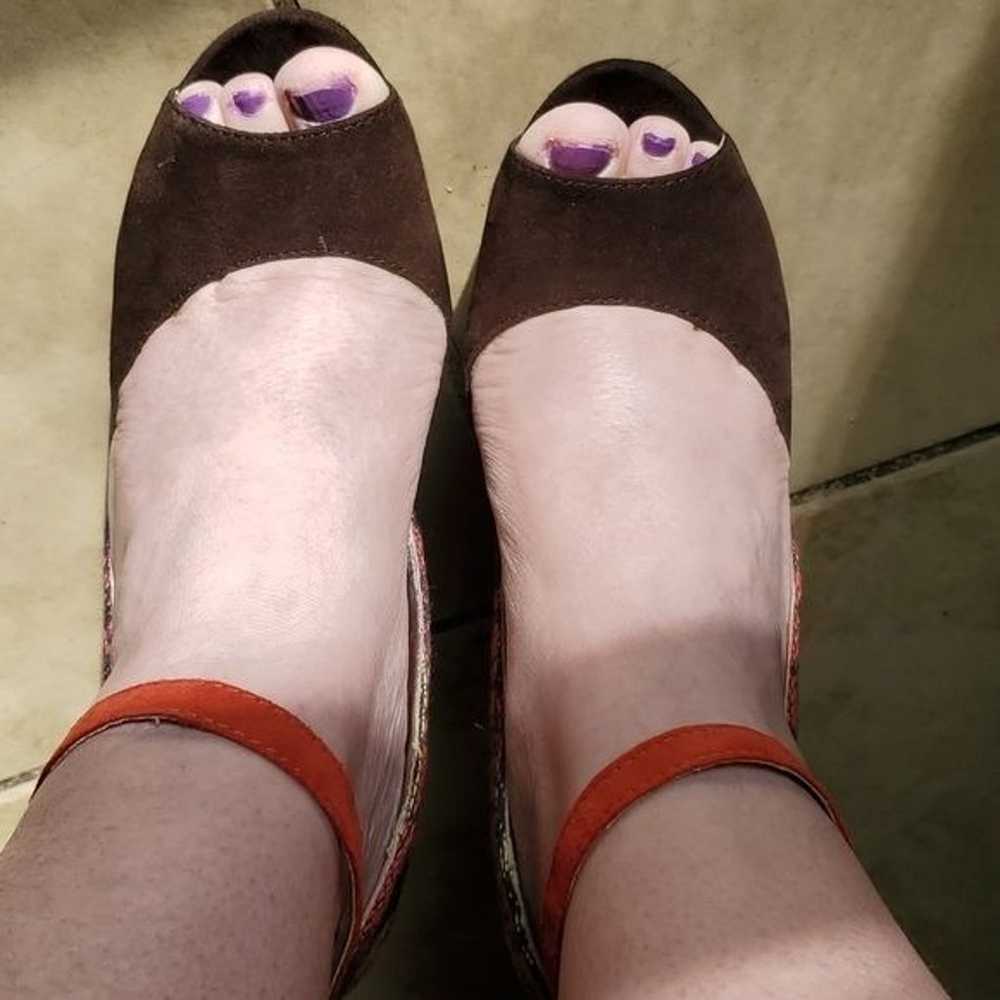 Pink & Pepper Platform Heels Stilettos Shoes Peep… - image 7