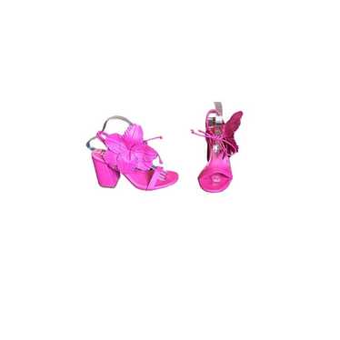 NWOT Deltan Fuchsia Pink Flower Heels