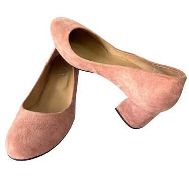French Sole NY Suede Trance Pump Dusty Pink Round… - image 1