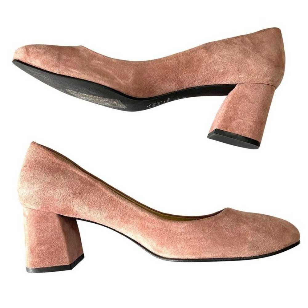 French Sole NY Suede Trance Pump Dusty Pink Round… - image 5