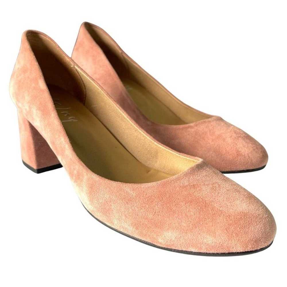 French Sole NY Suede Trance Pump Dusty Pink Round… - image 9