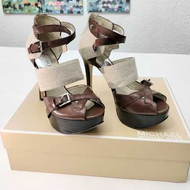 Michael Kors Fallyn Peep High Heel Sandals Women’… - image 1
