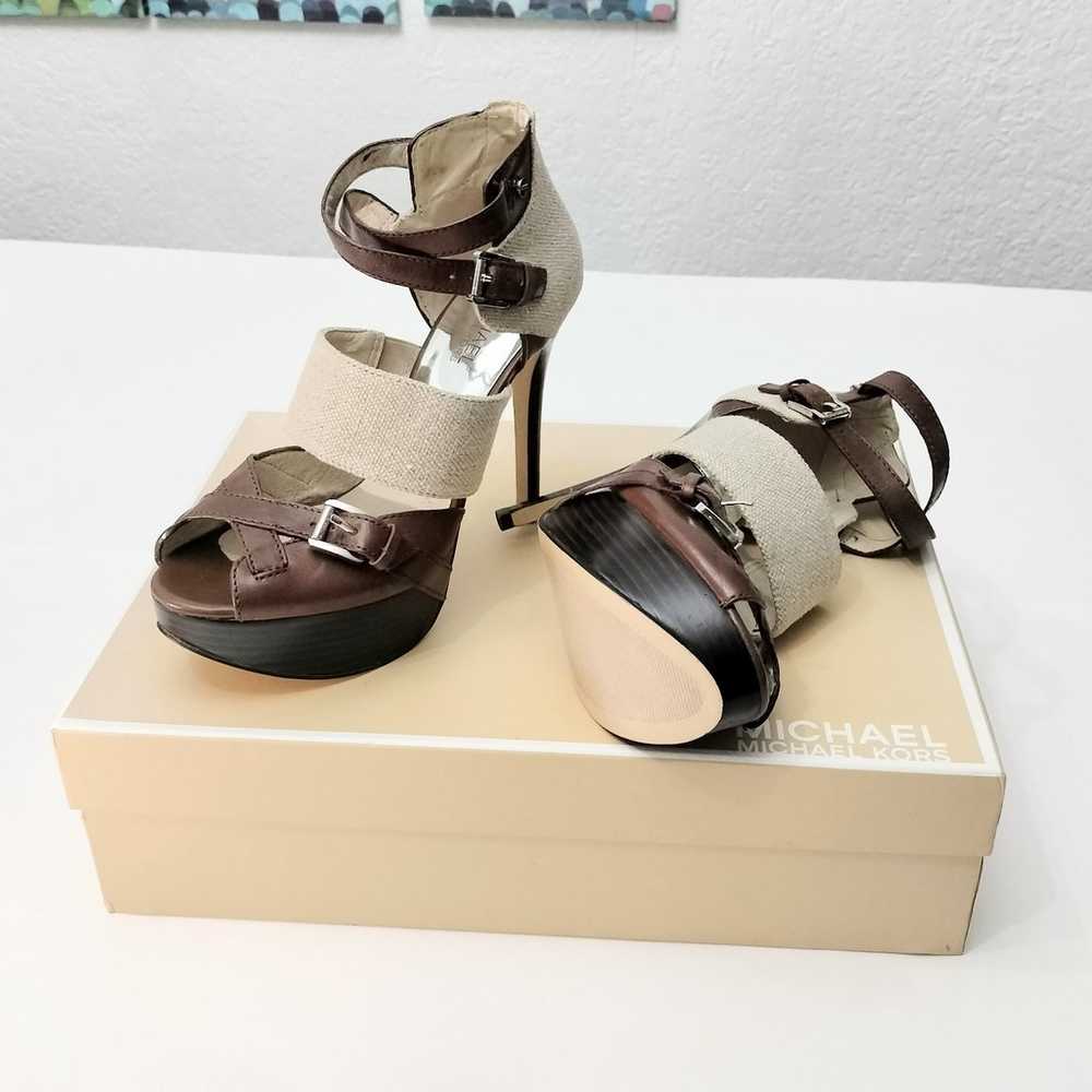 Michael Kors Fallyn Peep High Heel Sandals Women’… - image 4