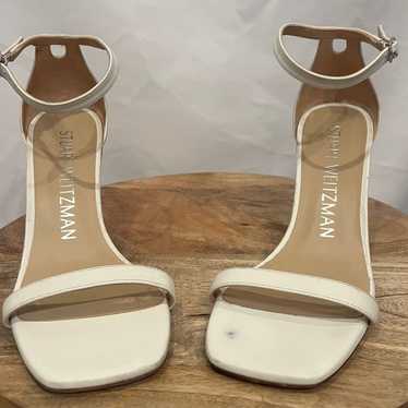 Stuart Weitzman lucite wedges