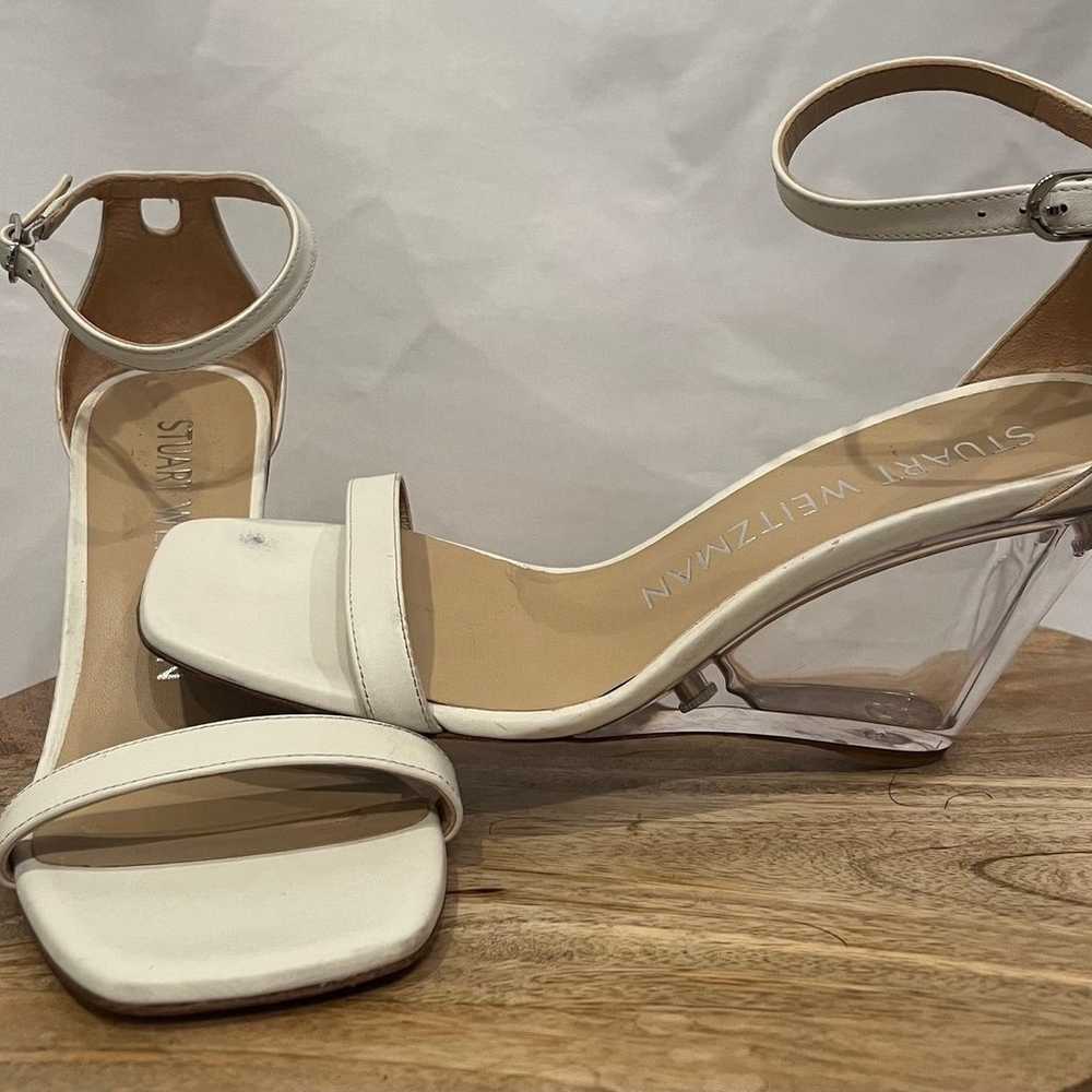 Stuart Weitzman lucite wedges - image 2