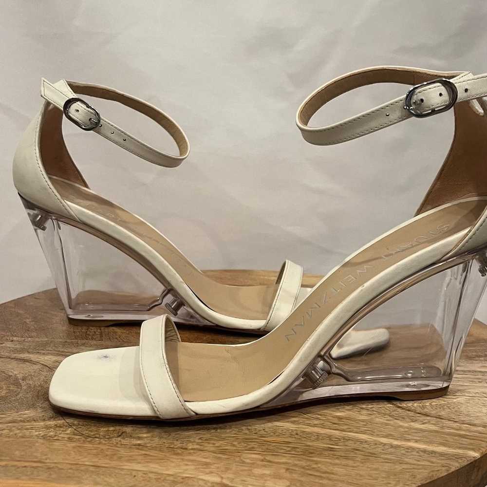 Stuart Weitzman lucite wedges - image 4