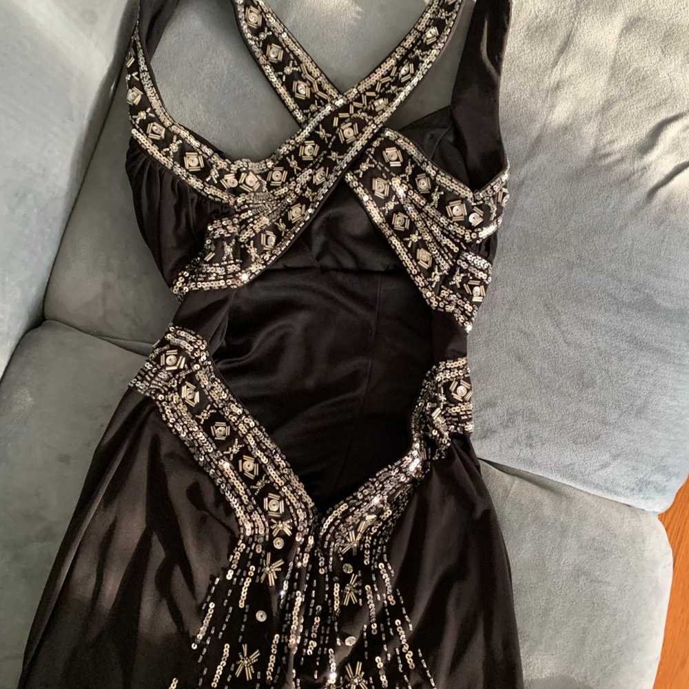 black formal gown - image 2
