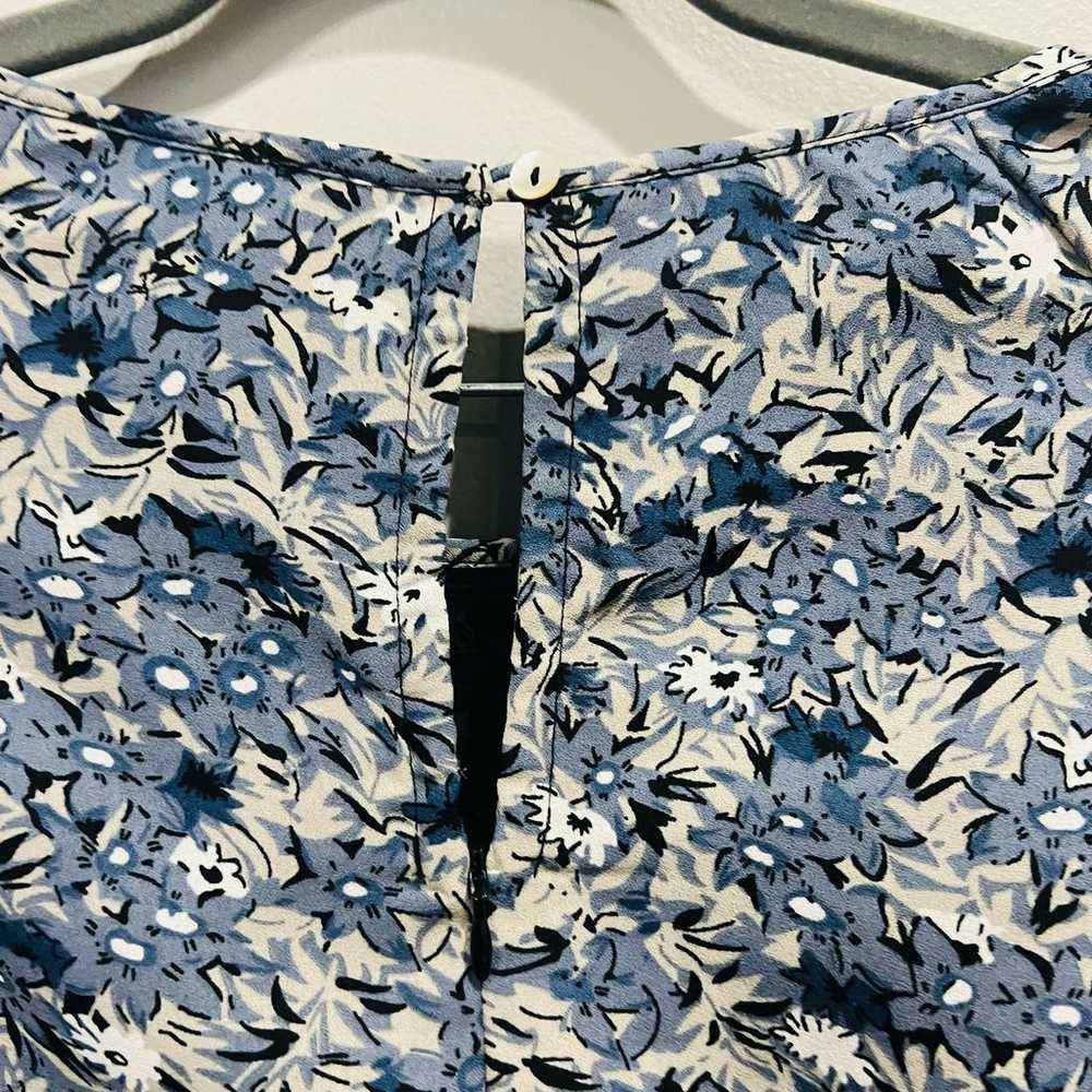 RANNA GiLL Anthropologie Blue Floral Hettie Long … - image 12
