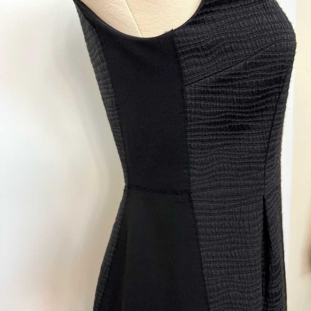 Tahari Textured Black Sleeveless Sheath Dress Cot… - image 5