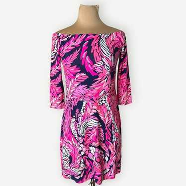 Lilly Pulitzer Laurana Off The Shoulder Dress XS … - image 1