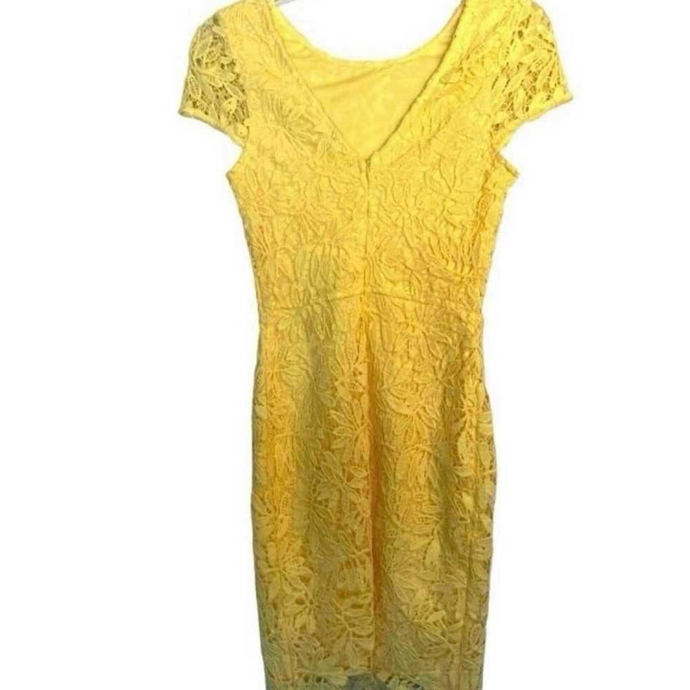 Lulu’s yellow crochet dress size small - image 6