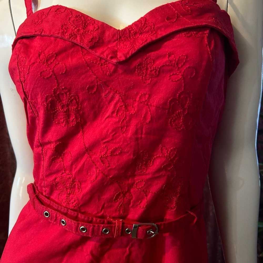 Royal Bones | Red Vintage Style Dress - image 2