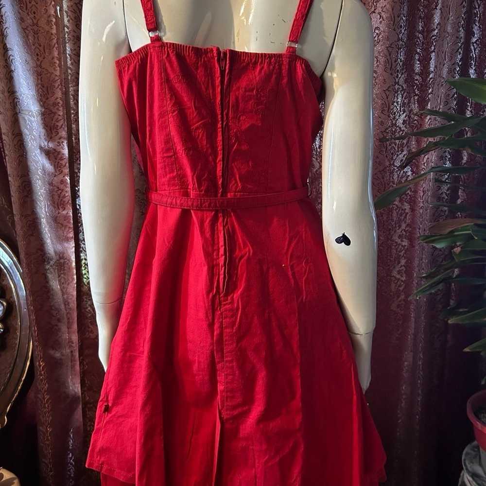 Royal Bones | Red Vintage Style Dress - image 3