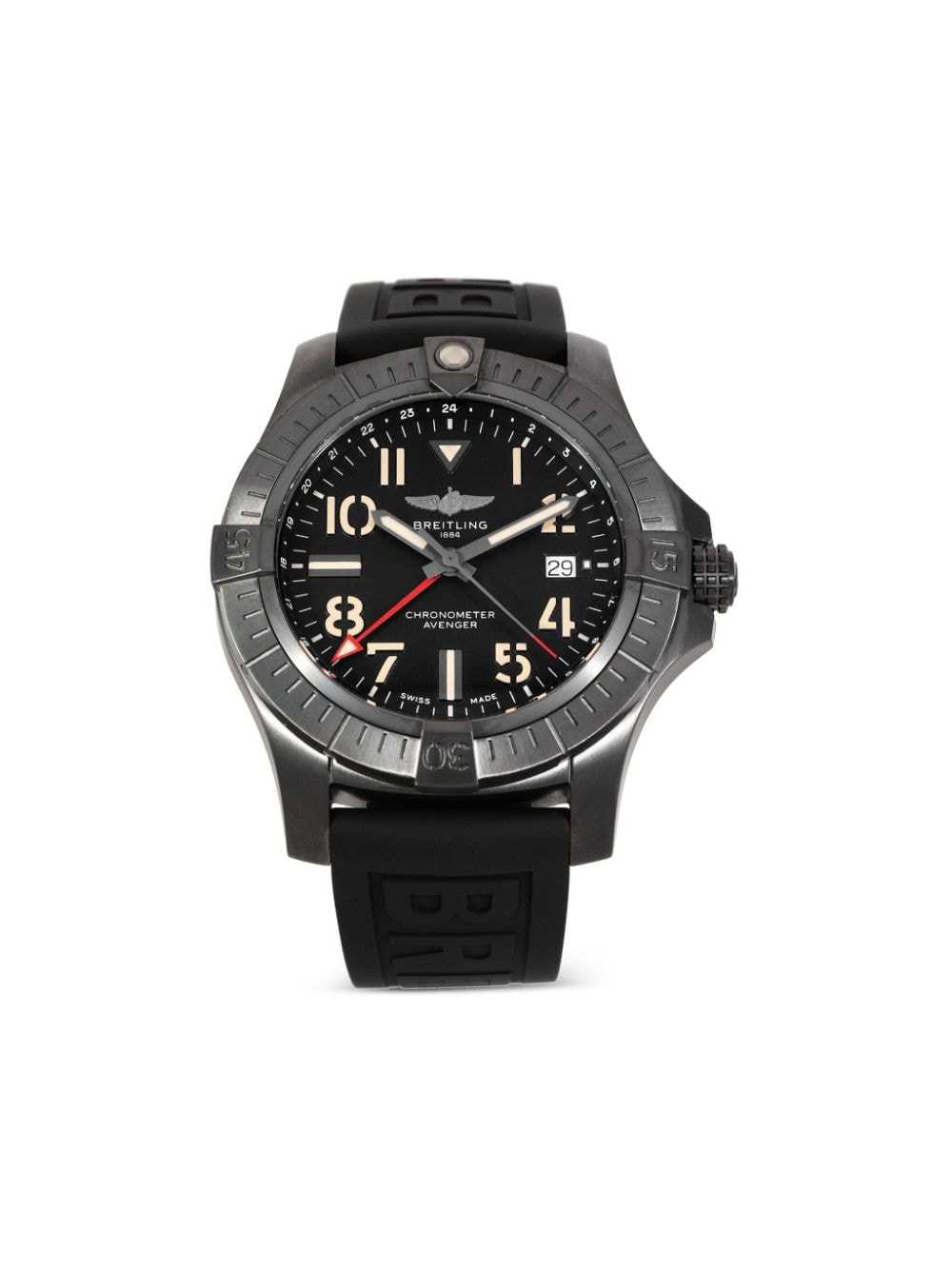 Breitling pre-owned Avenger GMT 45 Night Mission … - image 1