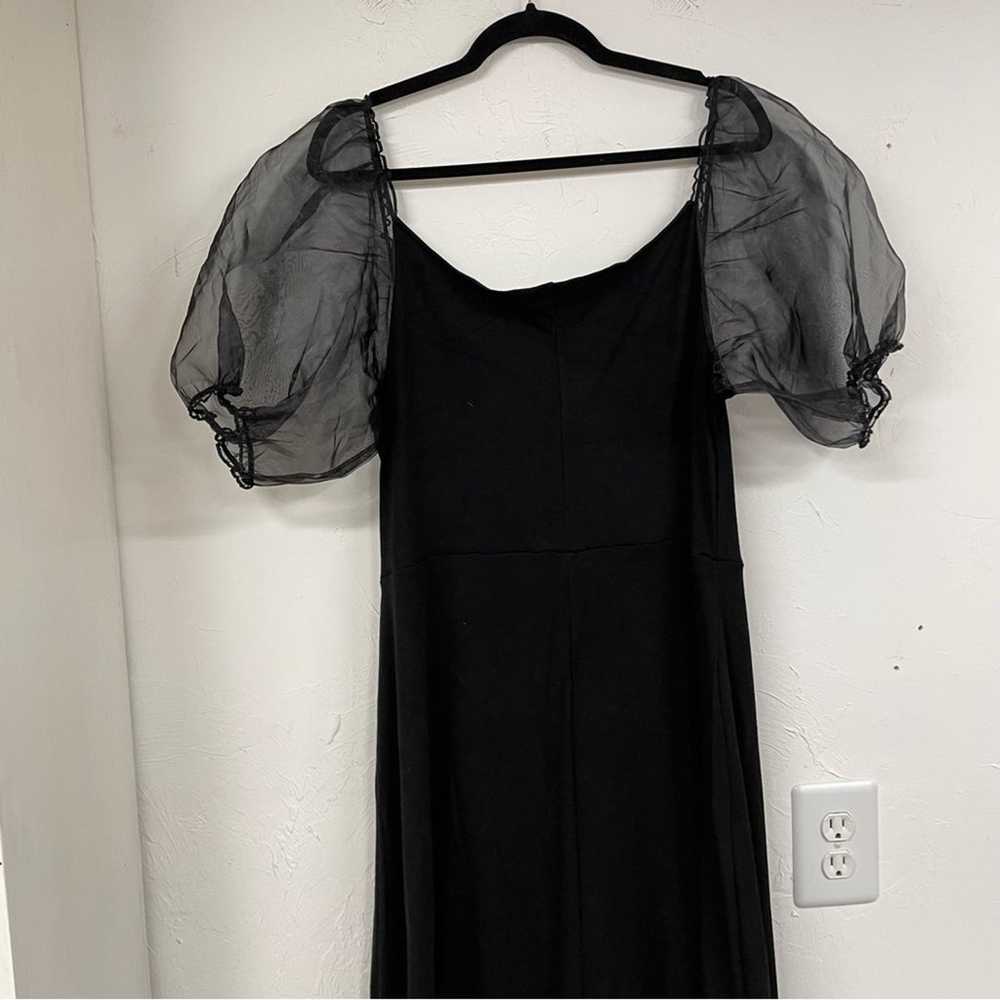 Eloquii Black Fit & Flare Mini Dress Sheer Puff S… - image 7