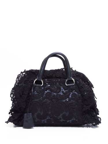 Prada Pre-Owned Pizzo lace handbag - Black