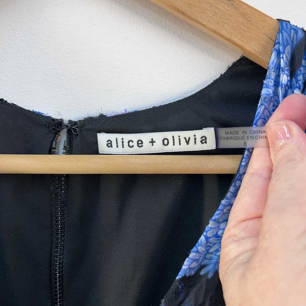 Alice + Olivia Silk Dress Women's 8 Long Sleeve B… - image 5