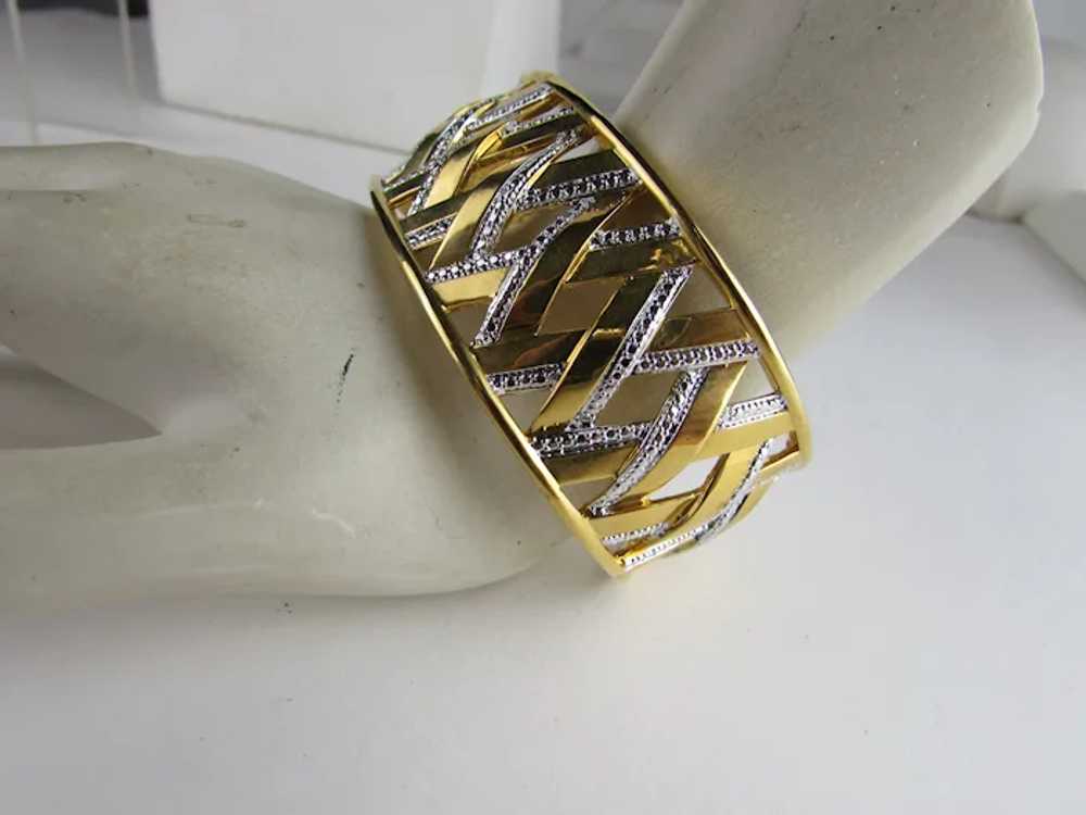 14 Karat Yellow Gold Over Copper Bracelet With Ti… - image 3